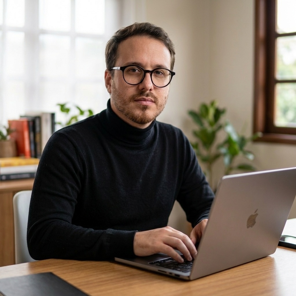 Luiz Pessatto trabalhando